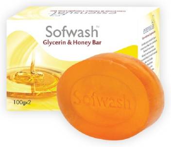 Modicare Sofwash Glycerin & Honey Bar 100g (Pack Of 4)  (4 x 100 g)